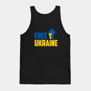 FREE UKRAINE PROTEST PUTIN PROTEST RUSSIAN INVASION Tank Top